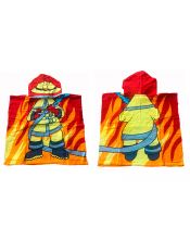 Toalla Poncho Infantil Bombero