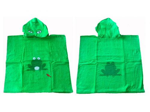 Toalla Poncho Infantil Rana