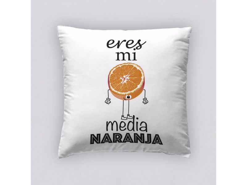 Funda Cojín Reversible Naranja