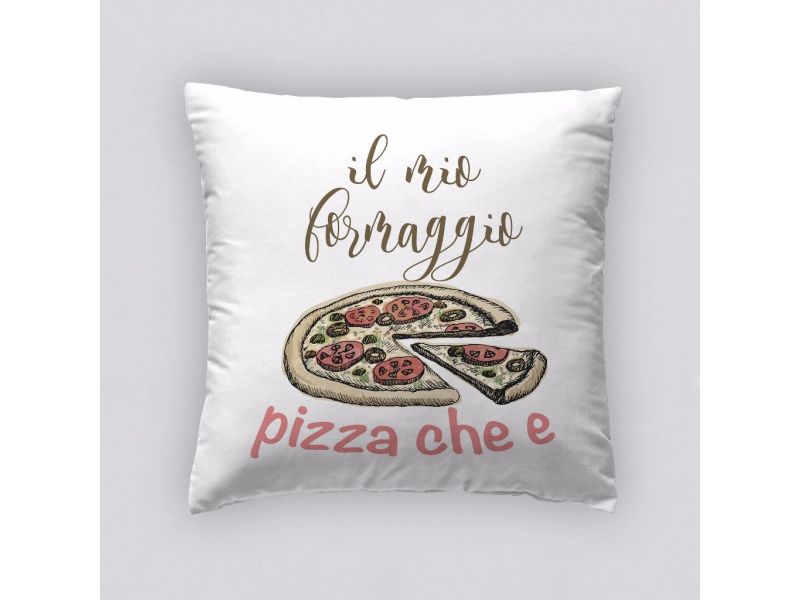 Funda Cojín Reversible Pizza