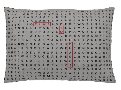 Cojín reversible Scrabble 30x50