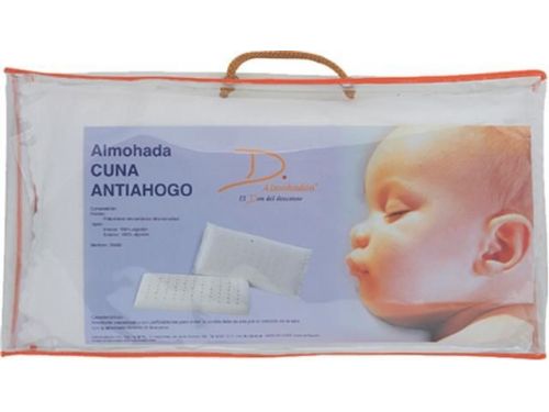 Almohada cuna viscolástica antiahogo embalaje