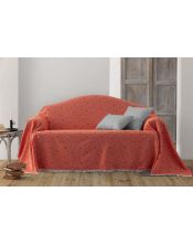 Colcha multiusos estrella sofa naranja