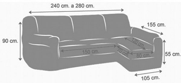 medidasChaise longue